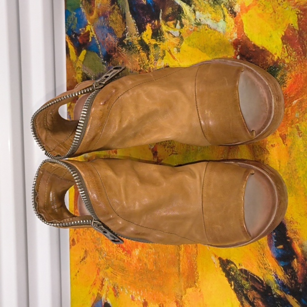 A.S.98 Naylor Platform Wedge Sandal US Women's Size 7.5-8 EU 38